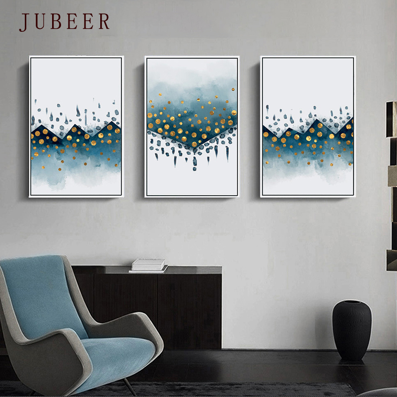 Scandinavian Style Abstract Poster Ink Geometric Line Color Wall Art Block Modern Minimalist Nordic Decorative Painting - 3