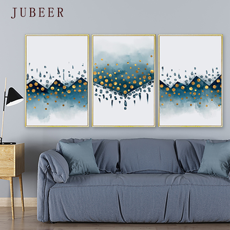 Scandinavian Style Abstract Poster Ink Geometric Line Color Wall Art Block Modern Minimalist Nordic Decorative Painting - 4