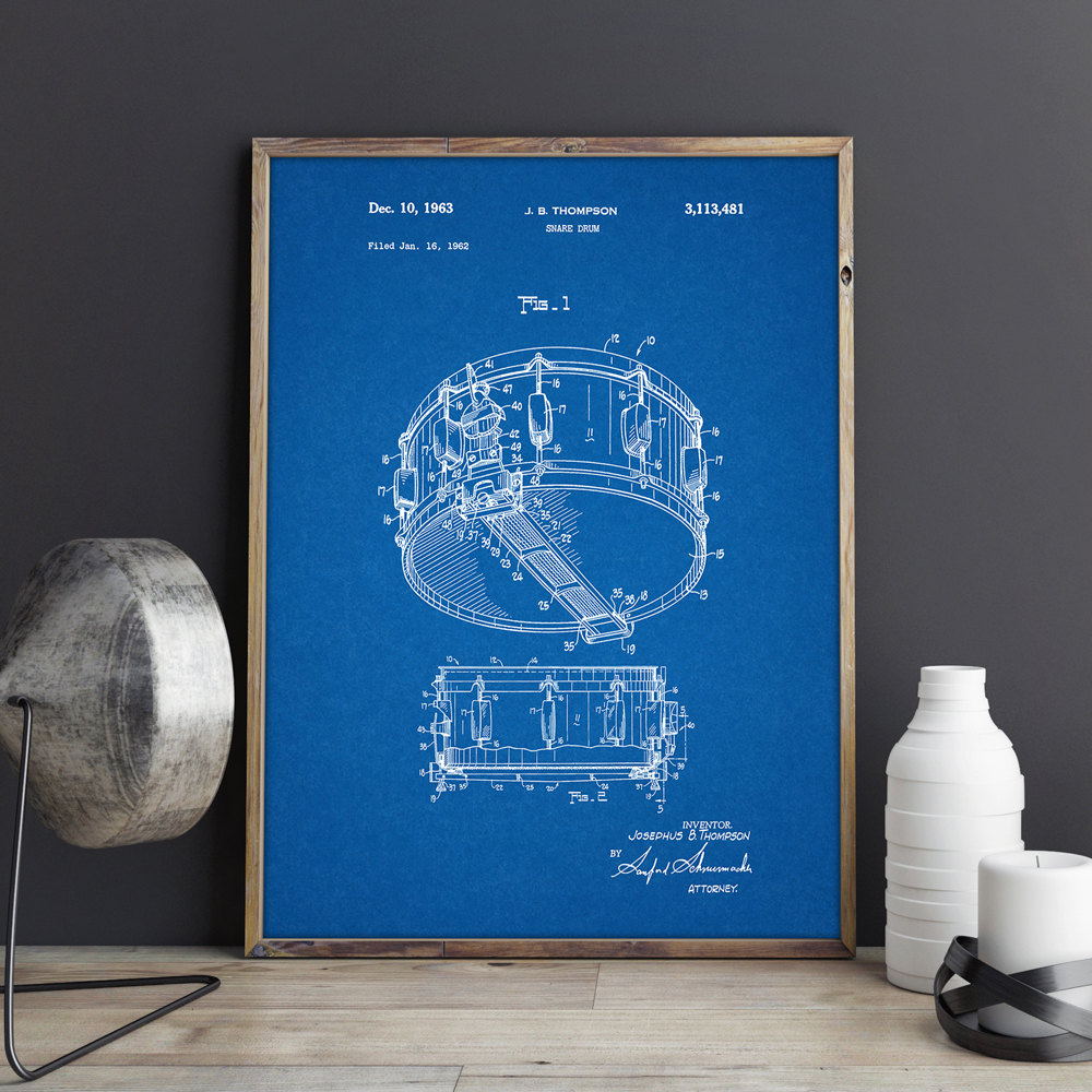 Sonic Drummer Art Posterpicture Printsposterhome Decorvintage Printblueprintgift Idea Music Decorations - 2