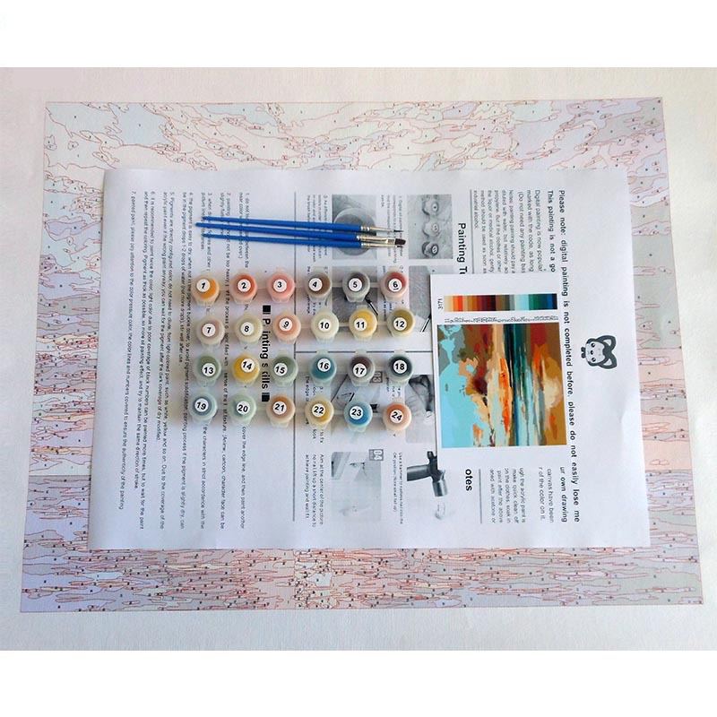 Digital Painting Color Fill Handmade Decoration Military World War Ii Fighter Aircraft Carrier Warship - 6