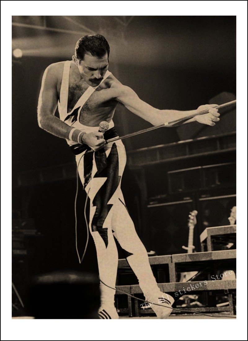 Queen Band Music Kraft Paper Poster Vintage High Printing Drawing Core Decorative Painting Wall - 3