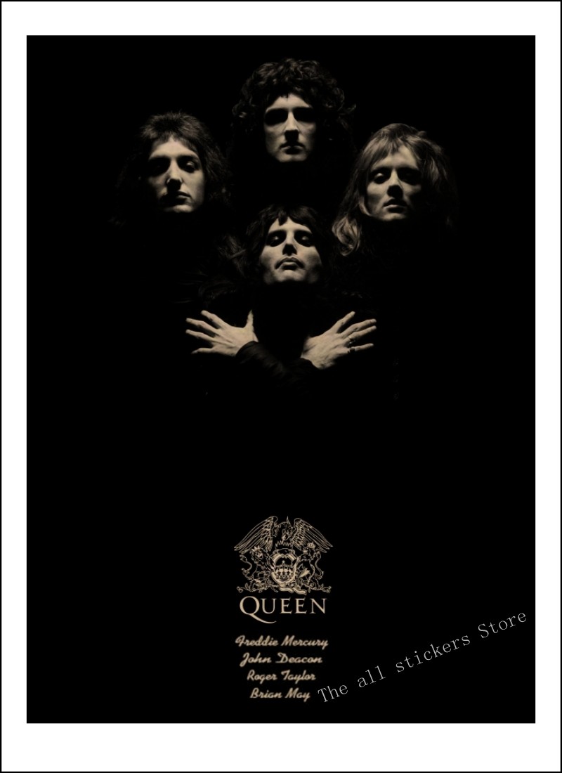 Queen Band Music Kraft Paper Poster Vintage High Printing Drawing Core Decorative Painting Wall - 4