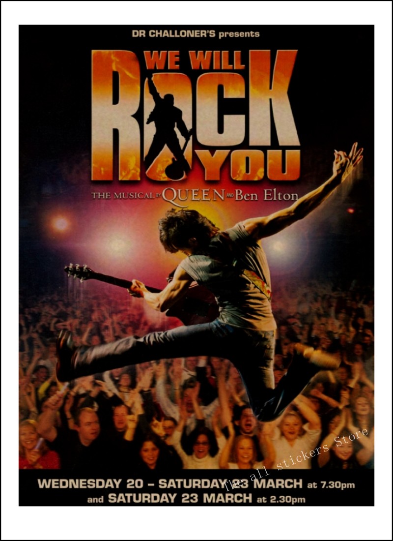 Queen Band Music Kraft Paper Poster Vintage High Printing Drawing Core Decorative Painting Wall - 5