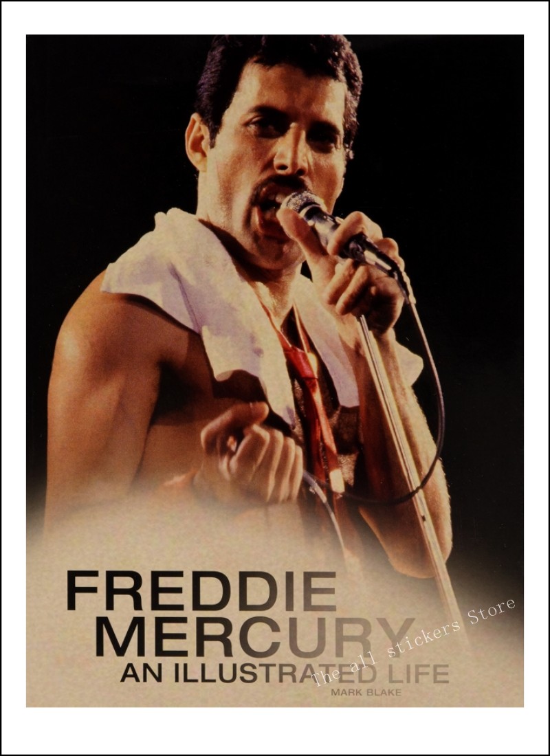 Queen Band Music Kraft Paper Poster Vintage High Printing Drawing Core Decorative Painting Wall - 6