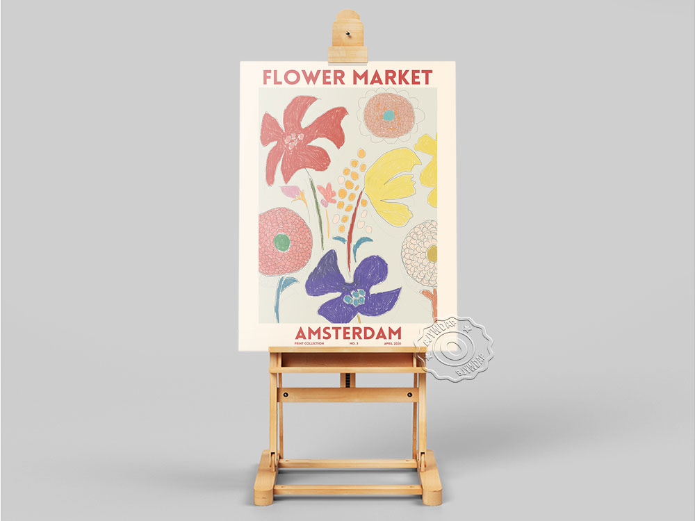 Amsterdam Flower Market Canvas Painting Poster Vintage Watercolor Oil Floral Botanical Prints Home Room Decor - 2