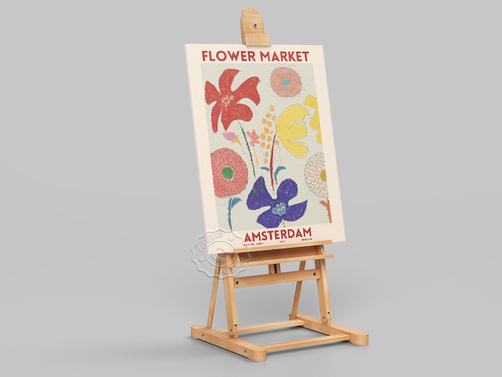 Amsterdam Flower Market Canvas Painting Poster Vintage Watercolor Oil Floral Botanical Prints Home Room Decor - 3