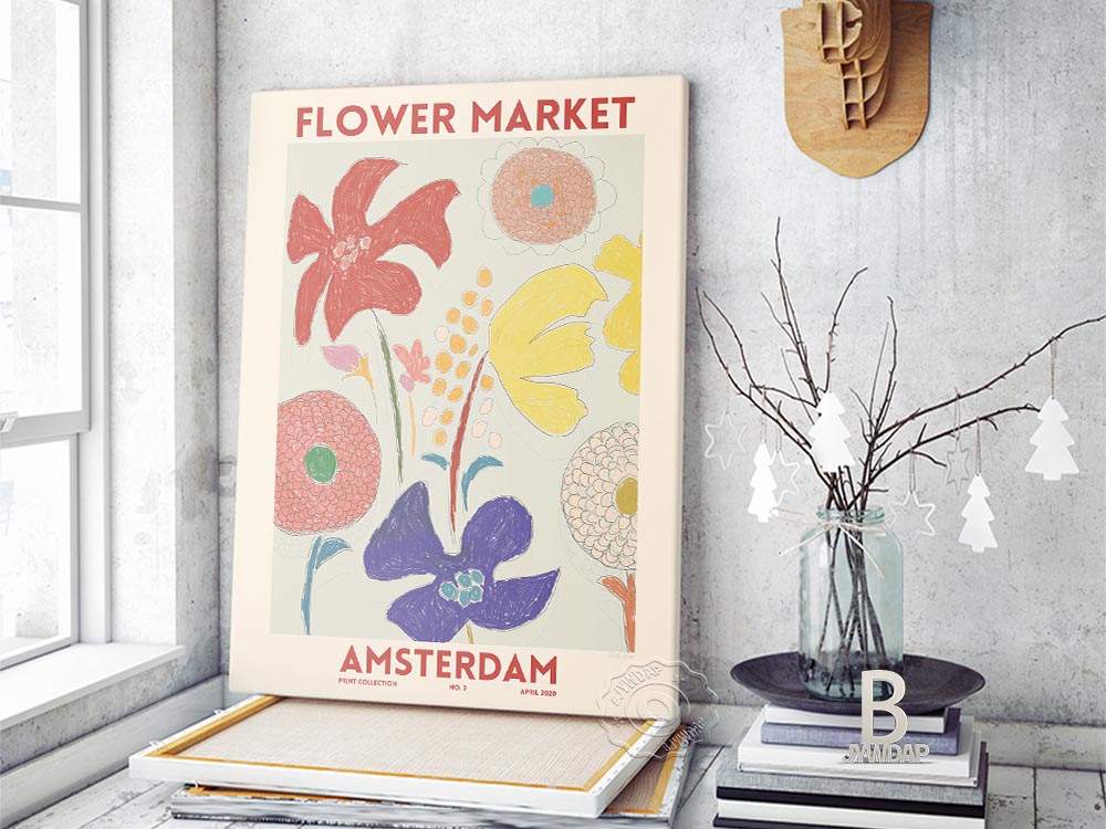 Amsterdam Flower Market Canvas Painting Poster Vintage Watercolor Oil Floral Botanical Prints Home Room Decor - 4