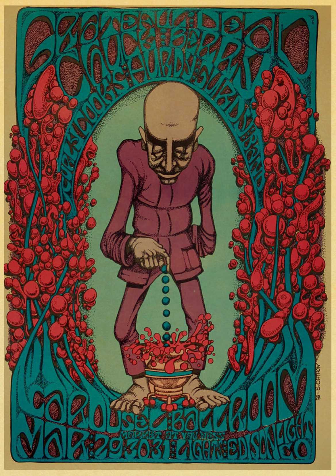 Grateful Dead Vintage Posters Wall Stickers Retro Poster Prints High Definition For Living Room Home Decoration - 3