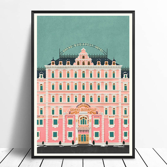 Home Decor Nordic Wall Art Painting Grand Budapest Hotel Vintage Classic Movie Hd Print Posters Modular Picture Canvas Bedroom - 4