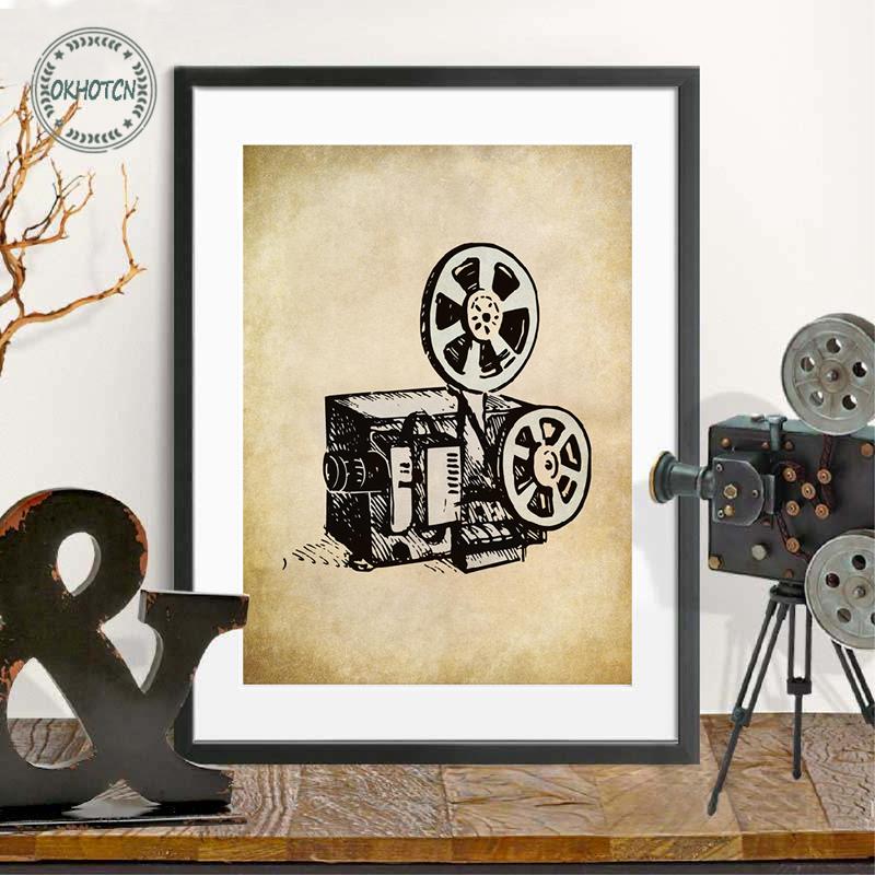 Movie Theater Vintage Art Canvas Painting Wall Picture Film Poster Retro Home Decoration For Cinema Living Room - 4