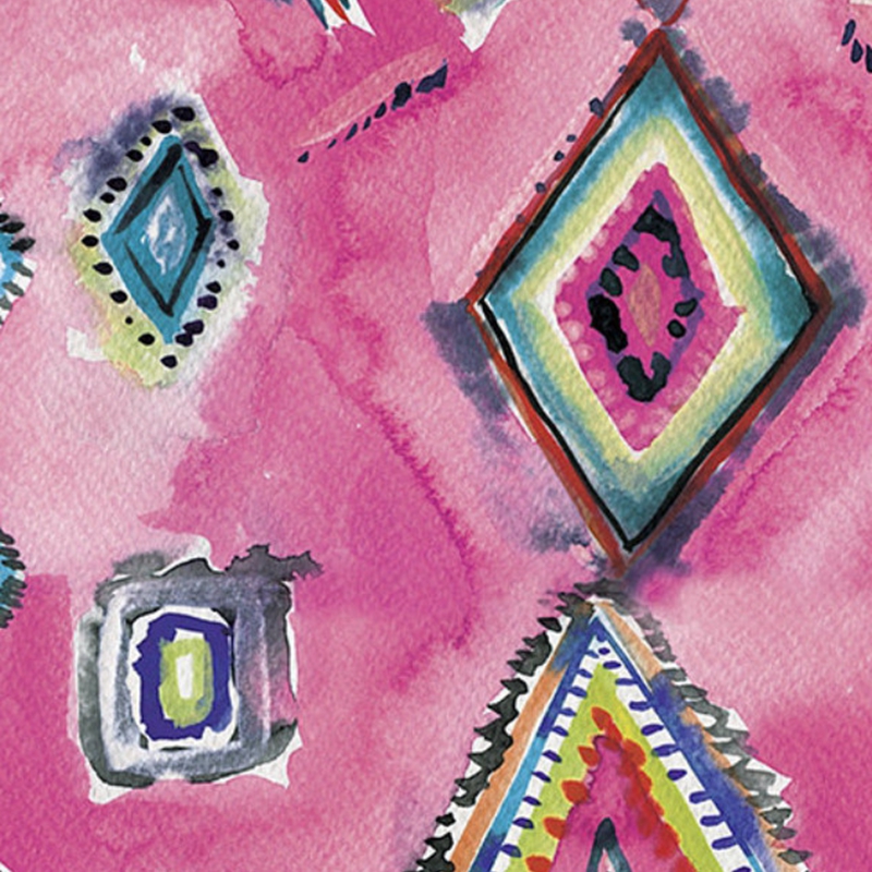 Moroccan Art Prints Boho Wall Decor Eclectic Poster Watercolor Pink Canvas Painting Modern Bohemian Home - 2