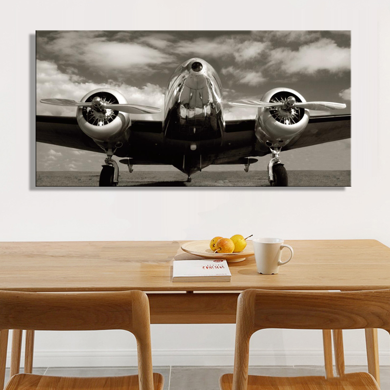 Posters And Prints On Canvas Wall Art Painting Classic Vintage Airplane Pictures Home Decoration For Living Room No Frame - 2
