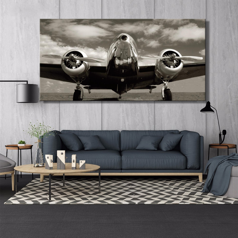 Posters And Prints On Canvas Wall Art Painting Classic Vintage Airplane Pictures Home Decoration For Living Room No Frame - 3