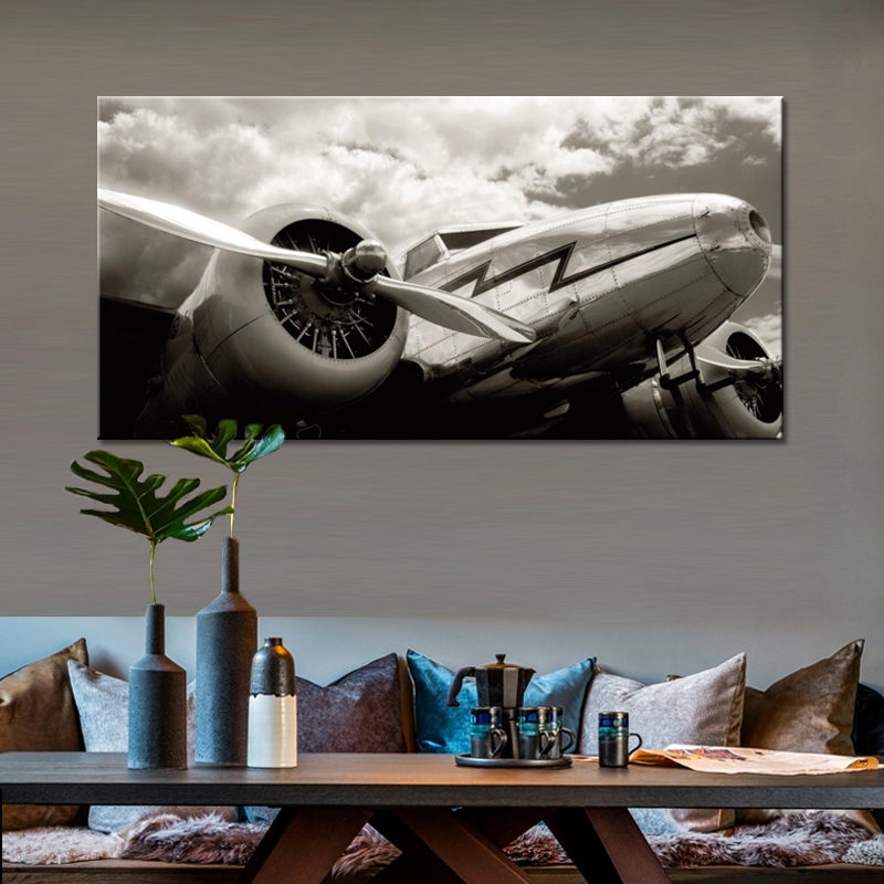 Posters And Prints On Canvas Wall Art Painting Classic Vintage Airplane Pictures Home Decoration For Living Room No Frame - 5