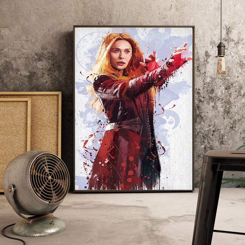 Marvel Superhero Avengers Poster Iron Man Watercolor Canvas Painting Wall Art Decor Pictures For Living Room Home - 3