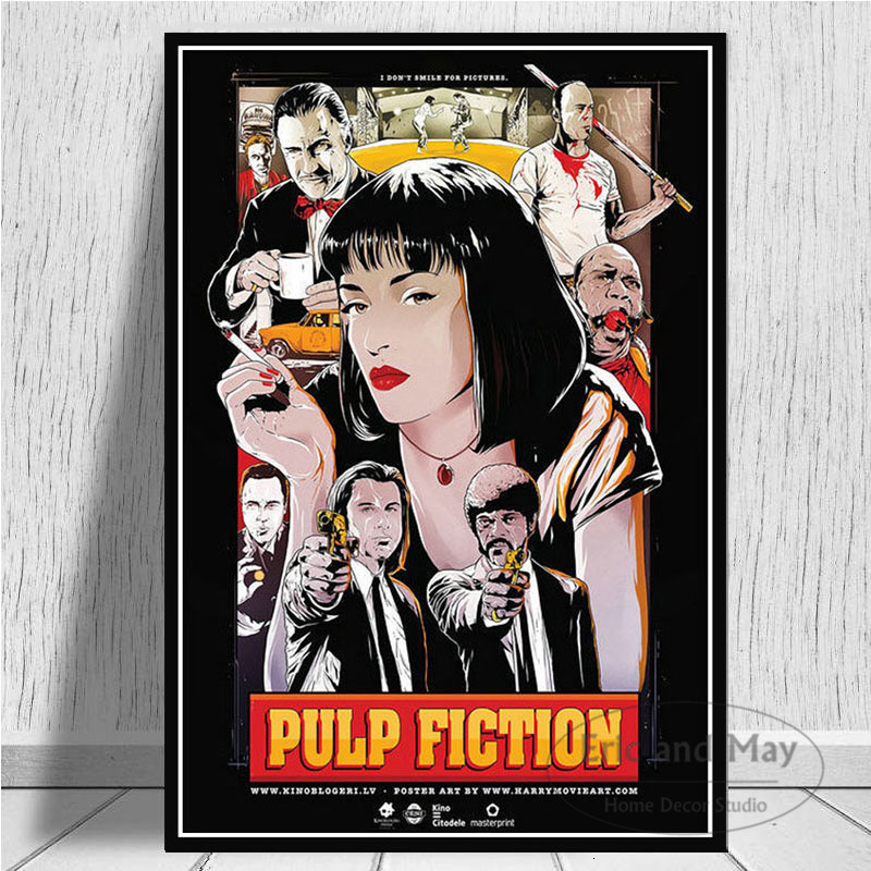 Pulp Fiction Quentin Tarantino Posters And Prints Canvas Painting Wall Art Picture Vintage Movie Decorative Home Decor Affiche - 2