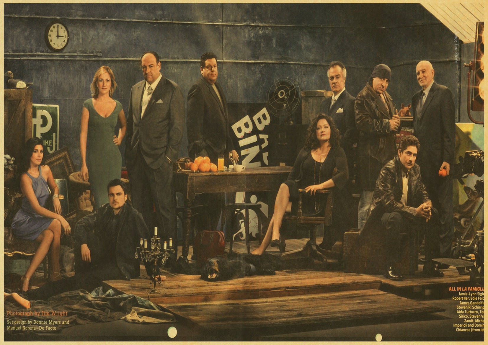 James The Sopranos Vintage Paper Poster Wall Painting Home Decoration 42x30 Cm 30x21 - 5