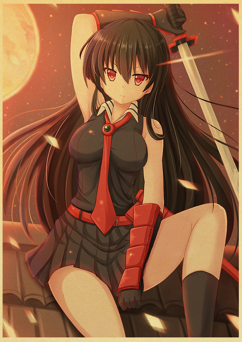 Japanese Anime Akame Ga Kill Poster Vintage Wall Picture For Home Room Decor Retro Art Painting - 4