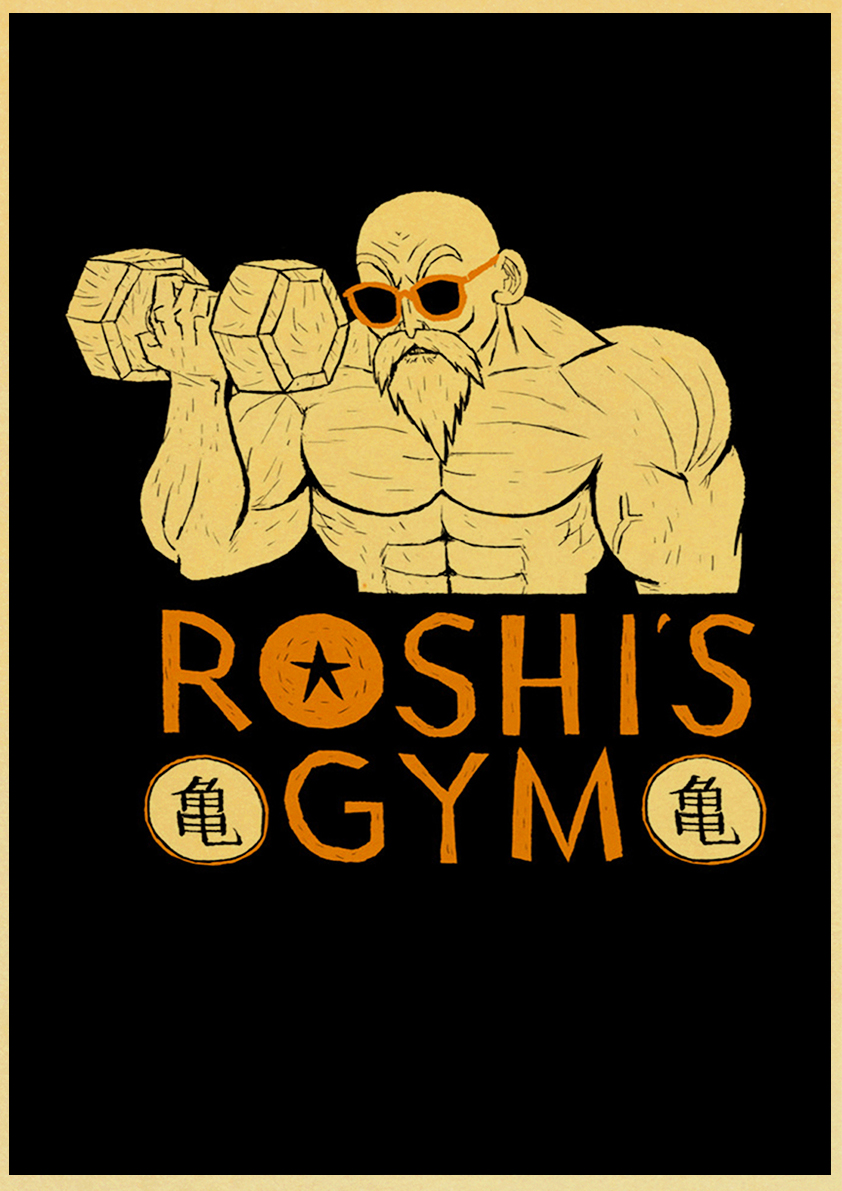 Bodybuilding Motivational Art Retro Poster Kraft Paper Vintage Posters Fitness Exercise Wall Pictures Gym Room Decor - 6