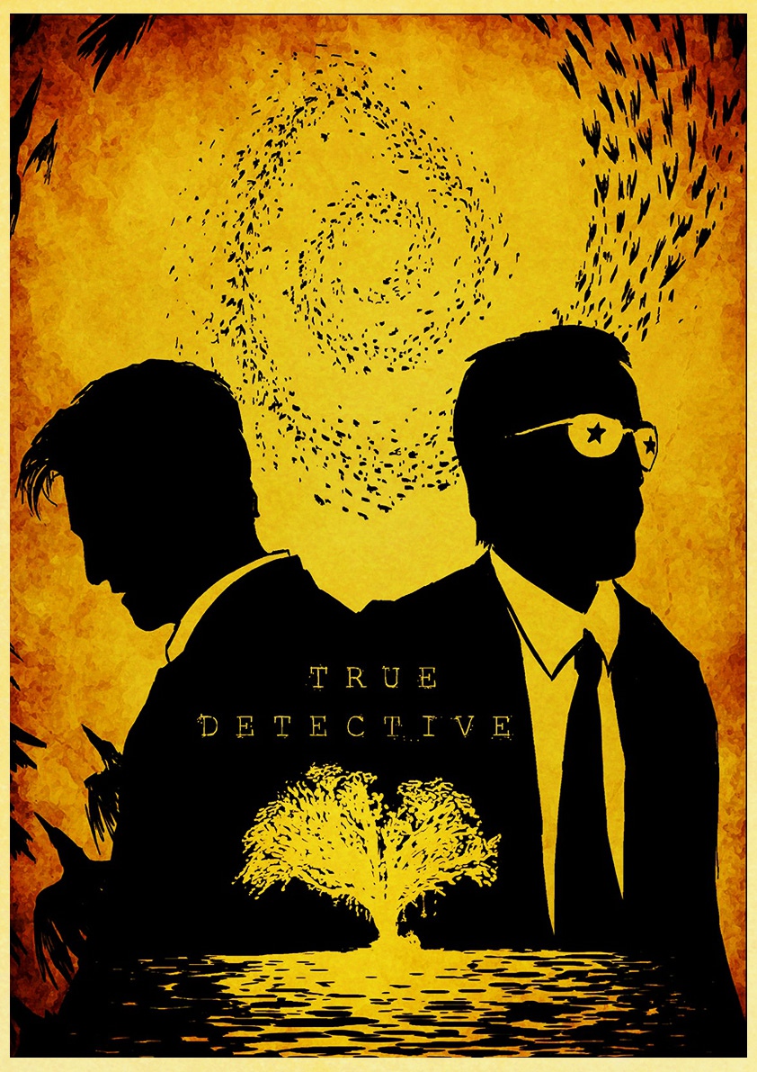 Vintage True Detective Classic Movie Retro Posters Kraft Wall Paper Painting For Home Decor Stickers - 5