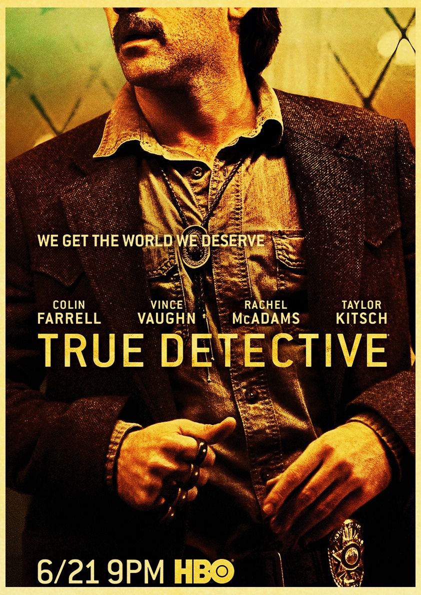 Vintage True Detective Classic Movie Retro Posters Kraft Wall Paper Painting For Home Decor Stickers - 6