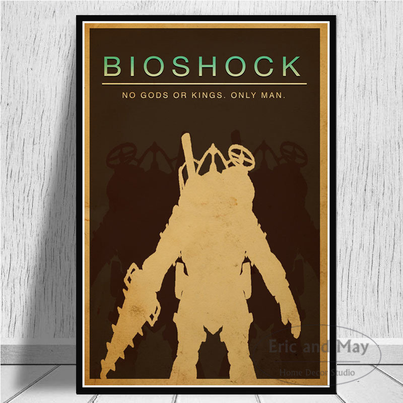 Bioshock Rapture Video Game Retro Canvas Painting Posters And Prints Wall Art Picture Vintage Decorative Home Decor Quadro - 3