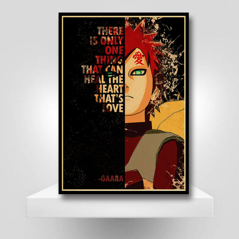 Vintage Quote Poster Classic Anime Finger Posters Kraft Paper Text Art Painting For Home Decor Bar Cafe Bedroom Decoration - 3