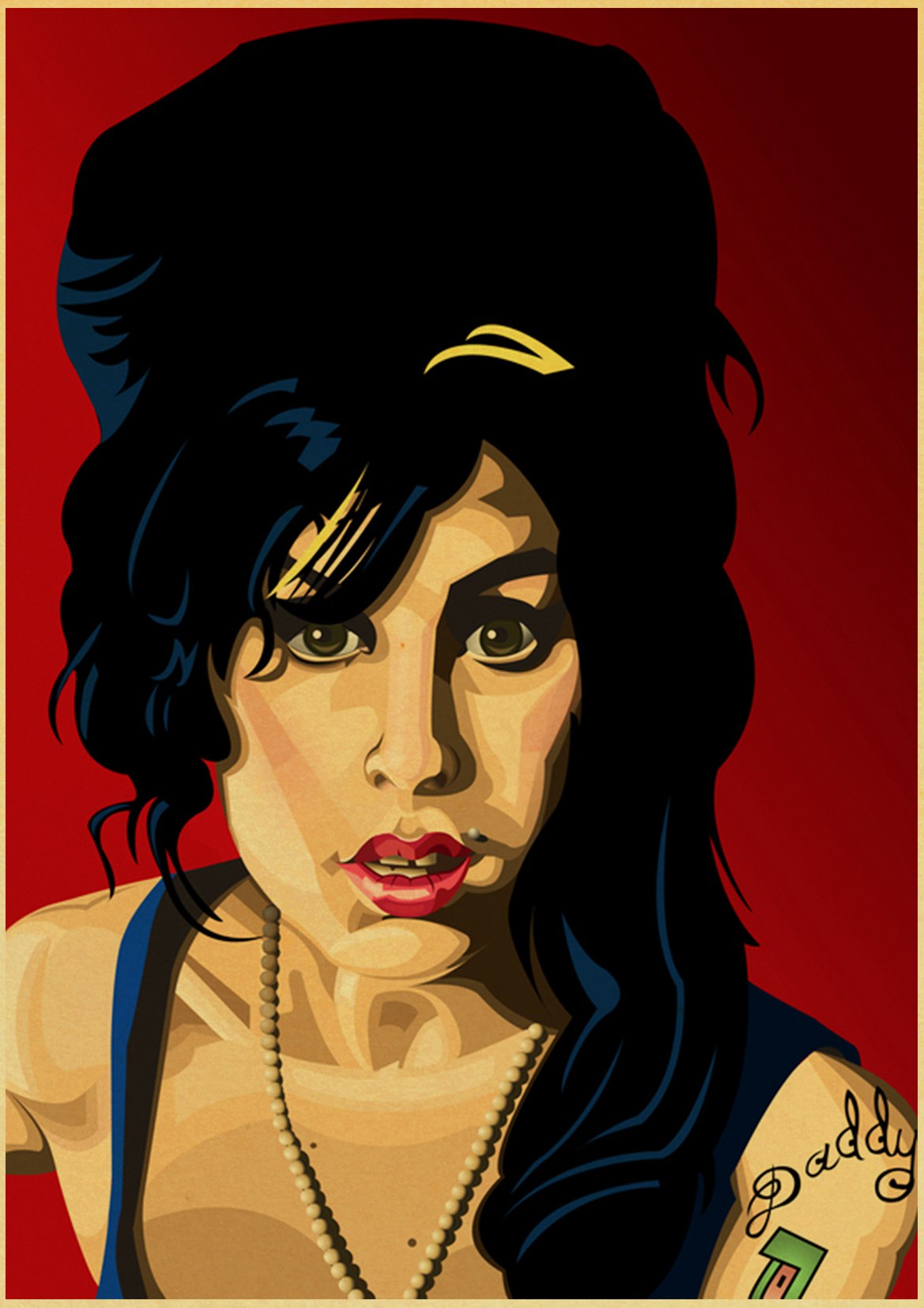 Singer Amy Winehouse Music Classic Vintage Poster Painting Decorative Wall Stickers Home Posters Art Decor - 3