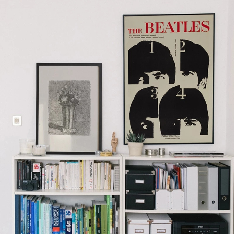 Aesthetic Classic The Beatle Alboms Vintage Posters And Prints For Wall Canvas Painting Home Decor House Living Room Decoration - 3