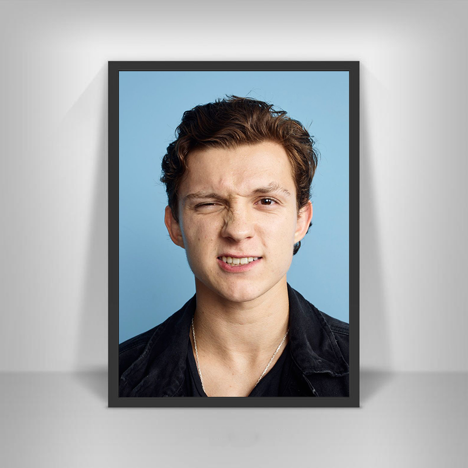 Tom Holland Poster Movie Actor Star Art Painting Vintage Canvas Posters Wall Home Decor - 2