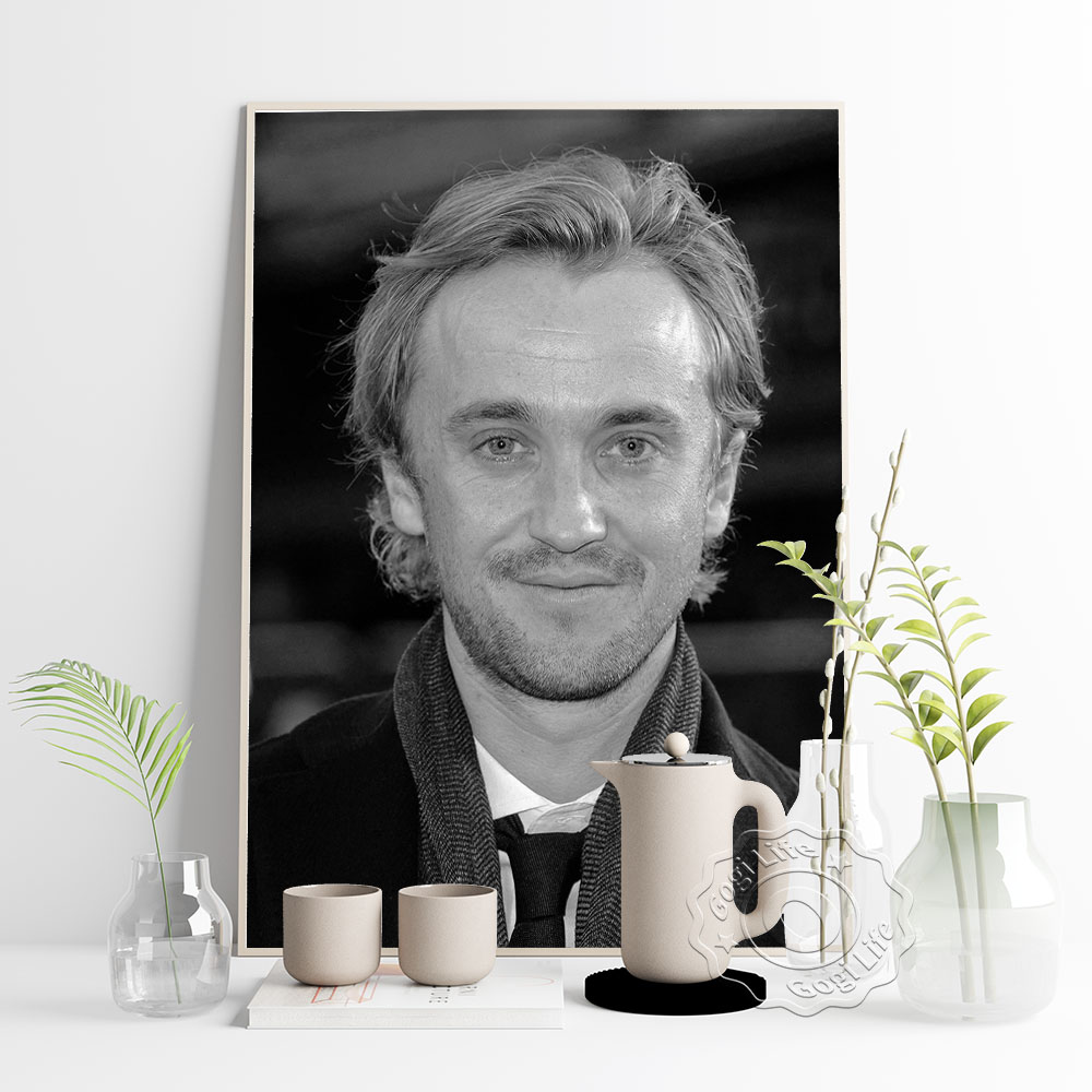 Handsome Actor Draco Malfoy Poster Movies Star Vintage Art Portrait Wall Picture Fans Collection Gift Home Decor Mural - 3