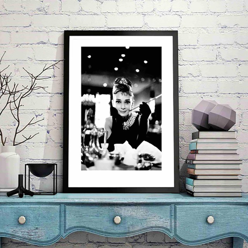 Home Decor Nordic Style Canvas Audrey Hepburn Painting Modern Pictures Wall Art Prints Watercolor For Living Room Modular Poster - 3