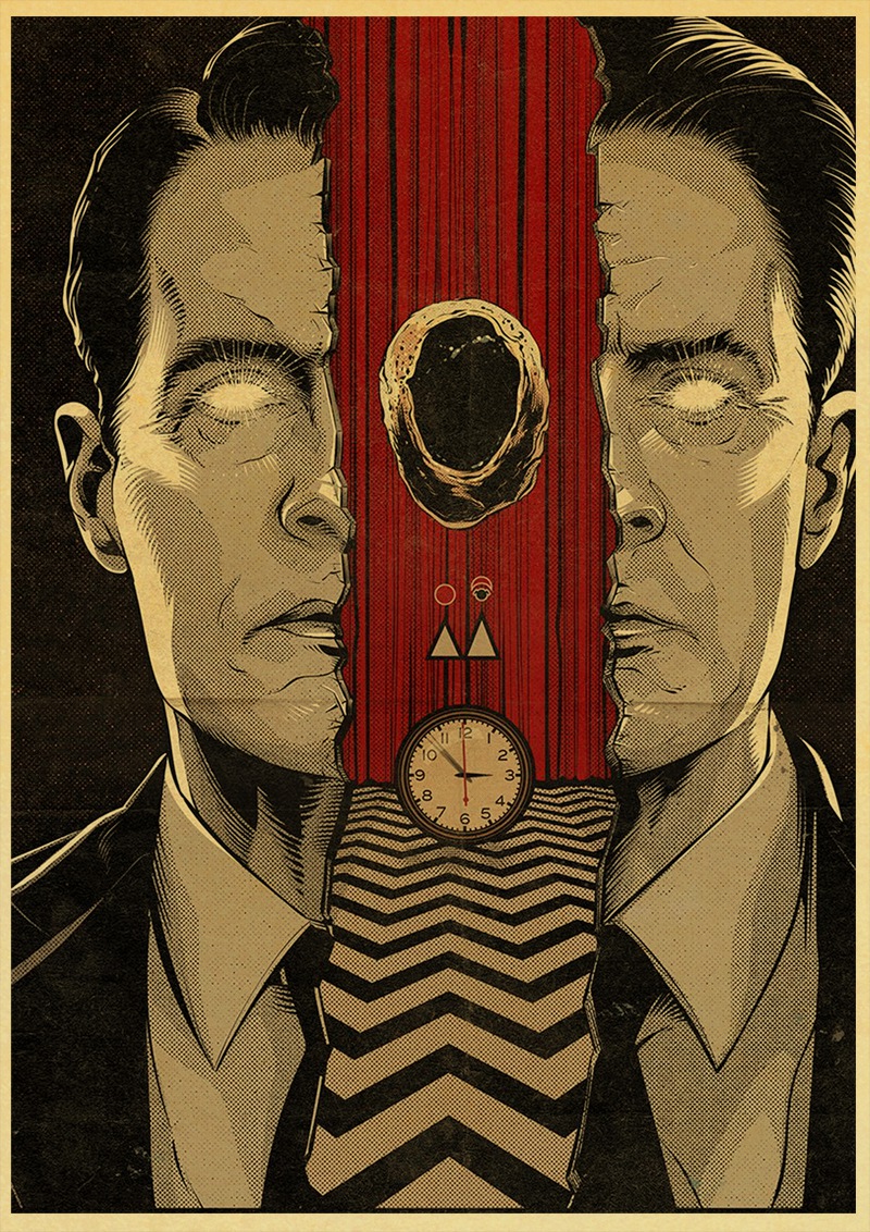 Vintage Poster Twin Peaks Movie Home Room Bar Decorative Painting Kraft Paper Retro - 2