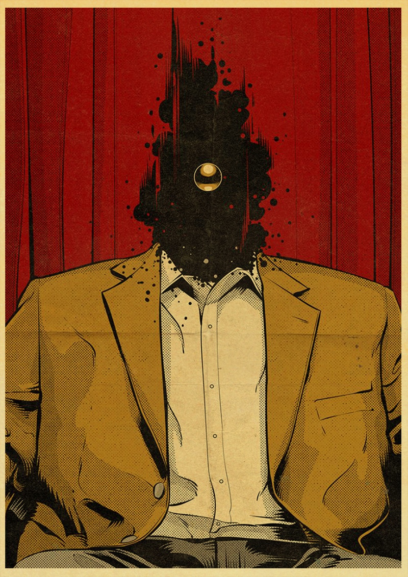 Vintage Poster Twin Peaks Movie Home Room Bar Decorative Painting Kraft Paper Retro - 4