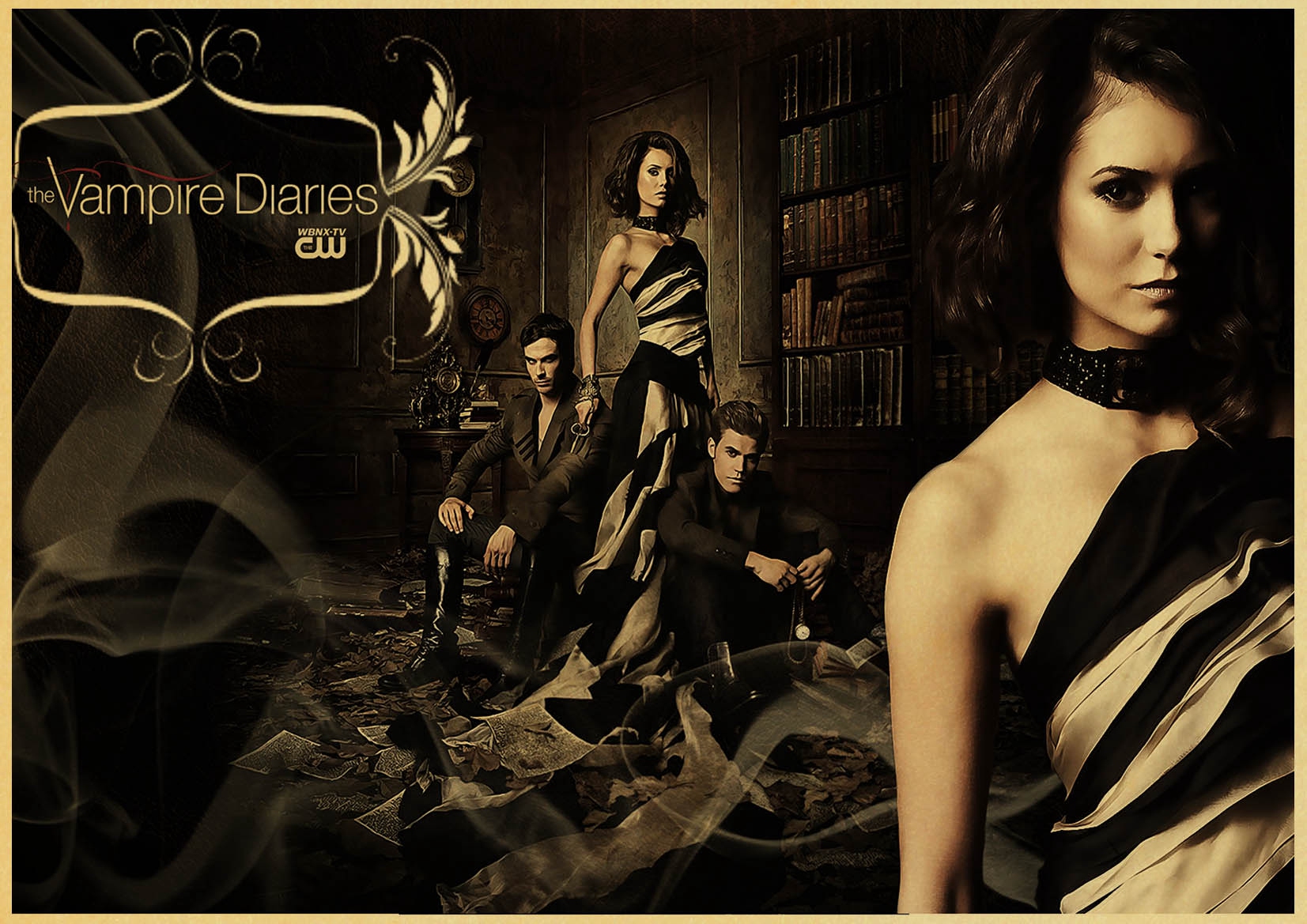 Vampire Diaries Retro Poster Vintage Wall Decor For Home Bar Cafe Personalised Room Decoration - 4