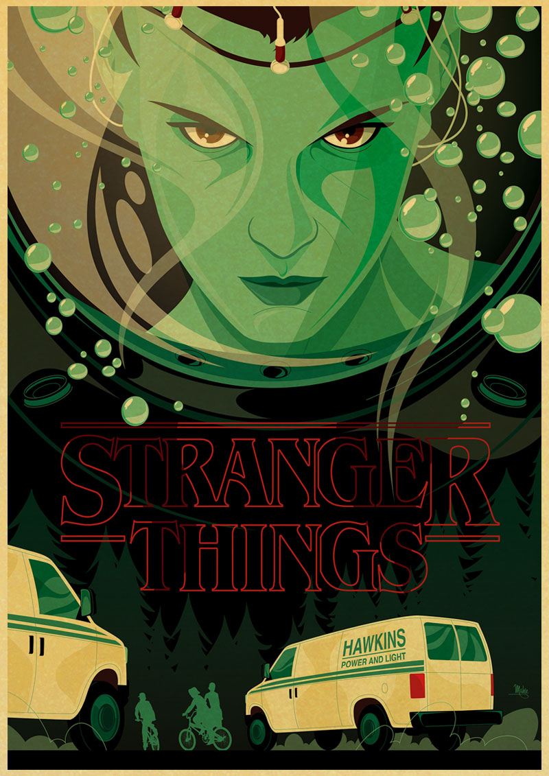 Tv Series Stranger Things Vintage Posters Prints Wall Painting Personalised Room Decoration Decor For Home Bar - 3