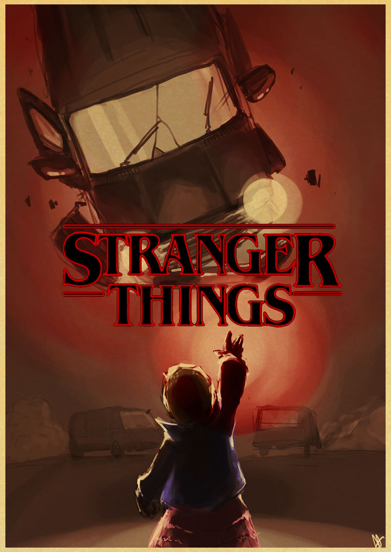 Tv Series Stranger Things Vintage Posters Prints Wall Painting Personalised Room Decoration Decor For Home Bar - 4