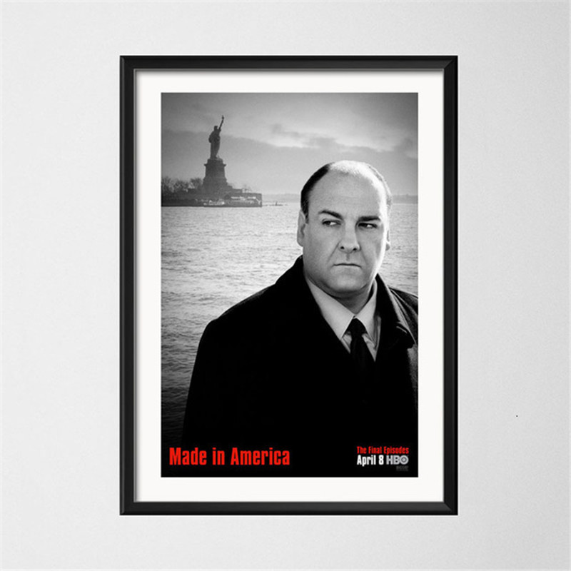 Classic Tv Series Show The Sopranos Gangster Art Painting Vintage Canvas Poster Wall Home Decor - 3