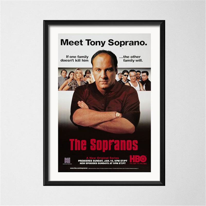 Classic Tv Series Show The Sopranos Gangster Art Painting Vintage Canvas Poster Wall Home Decor - 5