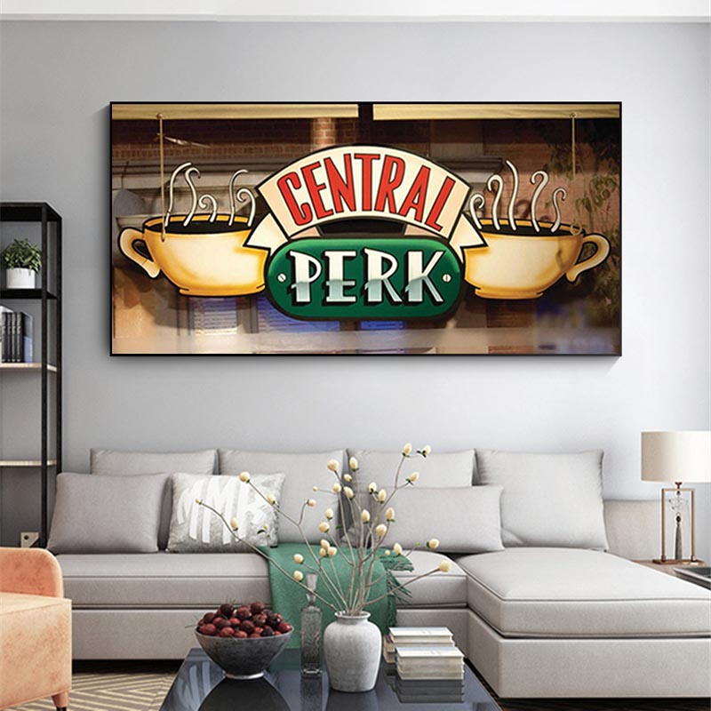 Friends Tv Show Central Perk Cafe Canvas Painting Scandinavian Wall Art Living Room Decor Home Posters Prints Cuadros - 4