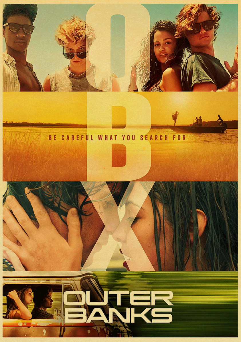 Newly Tv Show Outer Banks Poster For Room Decor Kraft Paper Vintage Printed Posters Art Wall Stickers Painting - 3