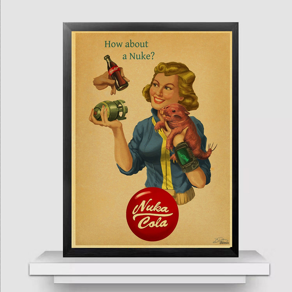 Vintage Posters Rock Fallout 3 4 Game Anime Wall Home Room Decoration Retro Poster Decor Prints Painting - 3