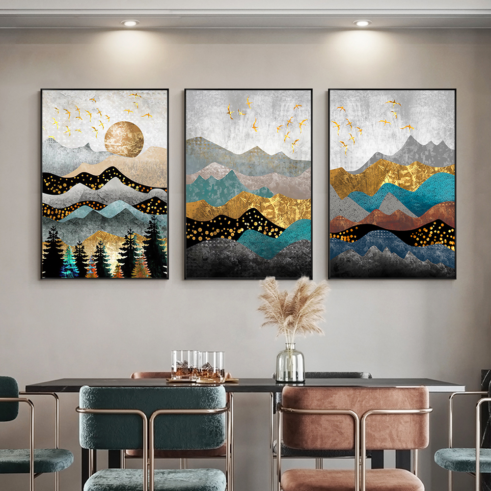 3Panel Nordic Landscape Canvas Wall Art - 32
