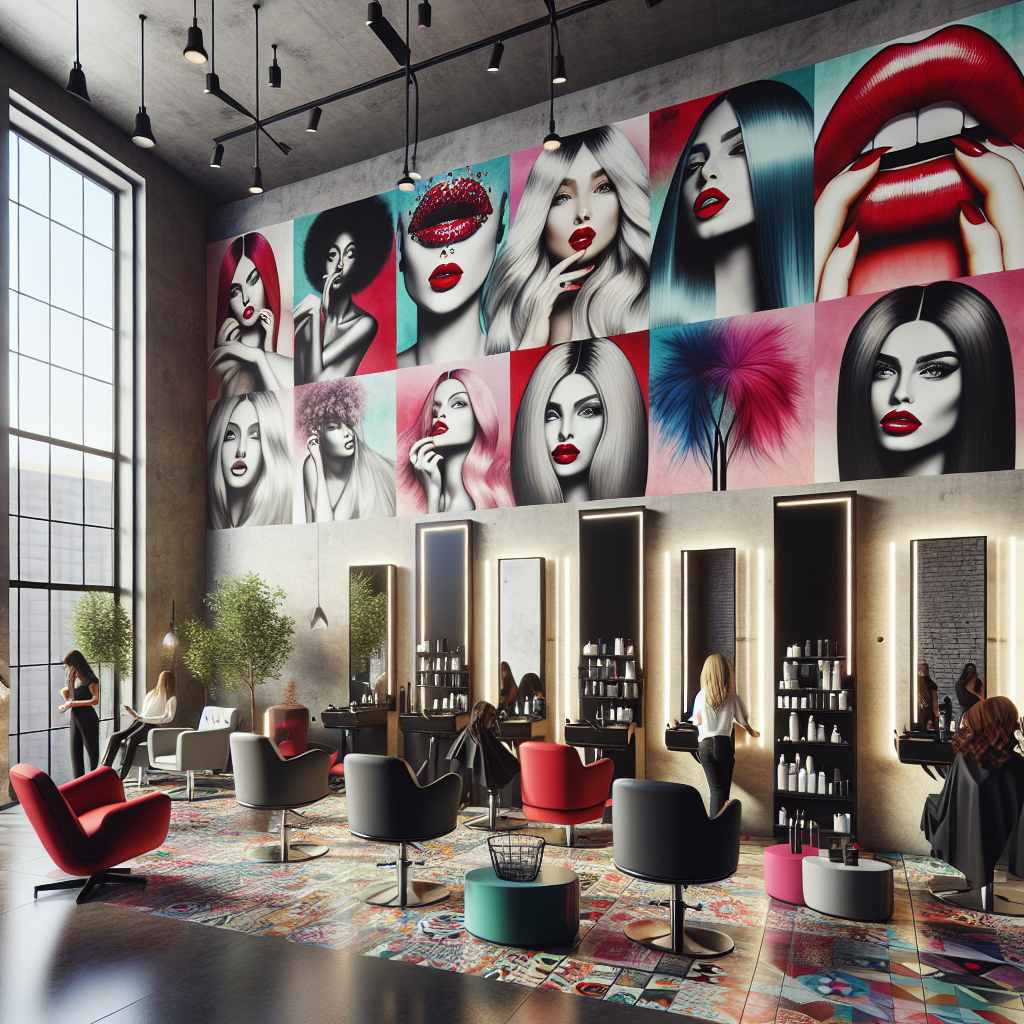 Creating a Chic Ambiance: Canvas Prints for Salons and Studios with Striking Beauty Motifs  