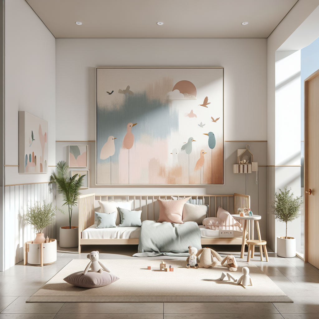 Embracing a Simple and Clean Aesthetic: The Allure of Modern Minimalist Wall Art for Children's Rooms  