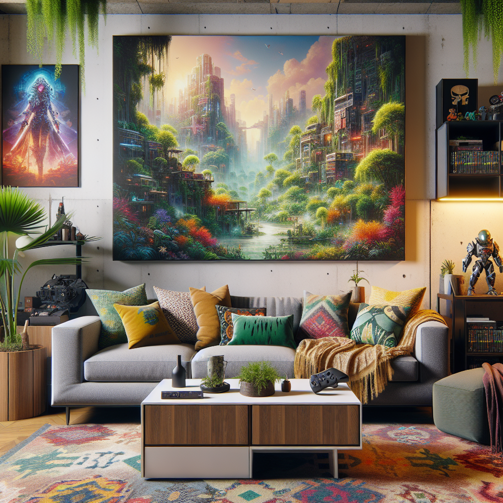 Enhance Your Home Decor with Vibrant Video Game Canvas Prints  