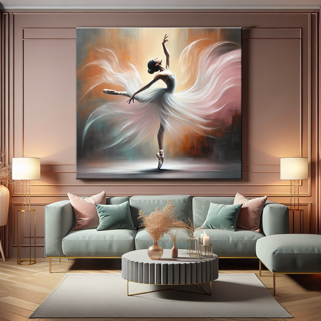 Elevating Your Space with Elegant Ballerina Canvas Paintings for Home D\u00e9cor  