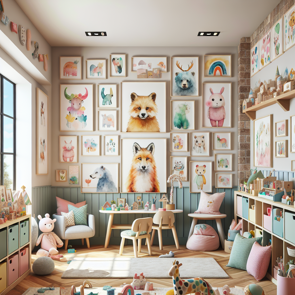 Creative Ways to Incorporate Playful Watercolor Prints into Nurseries and Playrooms  