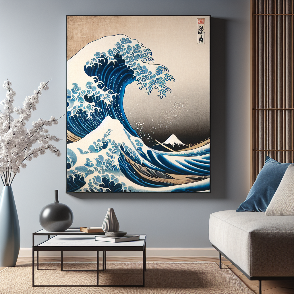 The Allure of Dynamic Wave Design Artwork Inspired by Japanese Culture  