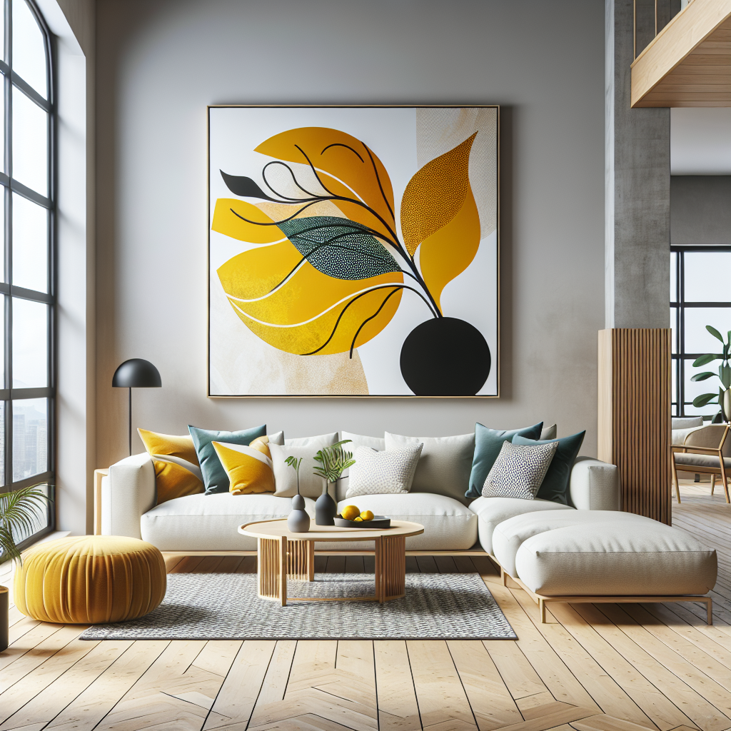 Embrace the Nordic Design Aesthetic with Contemporary Abstract Art Pieces  